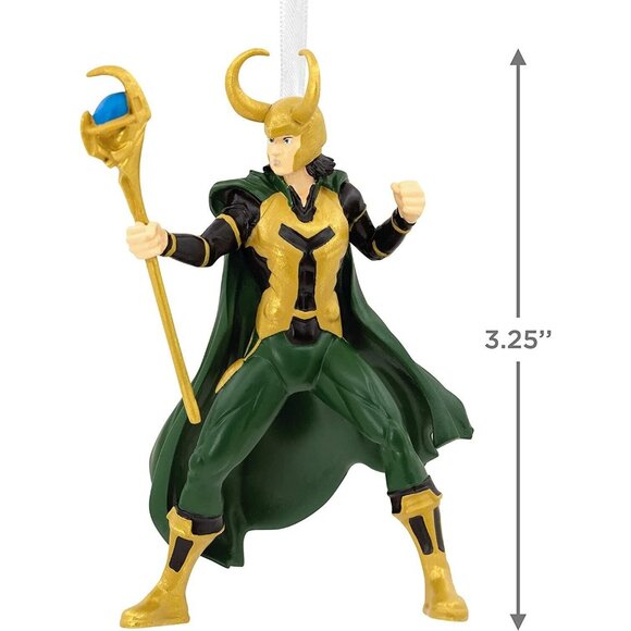 Marvel Avengers - LOKI 2022 ORNAMENT - Hallmark Christmas Tree Decoration - NEW - Picture 2 of 5